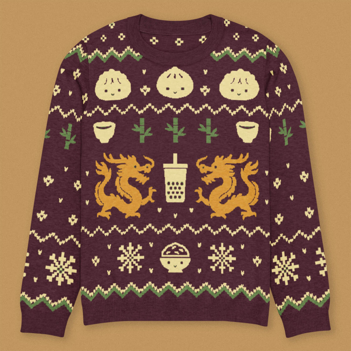 Chinese Christmas Knit Sweater | Shop Ni De Mama Clothing