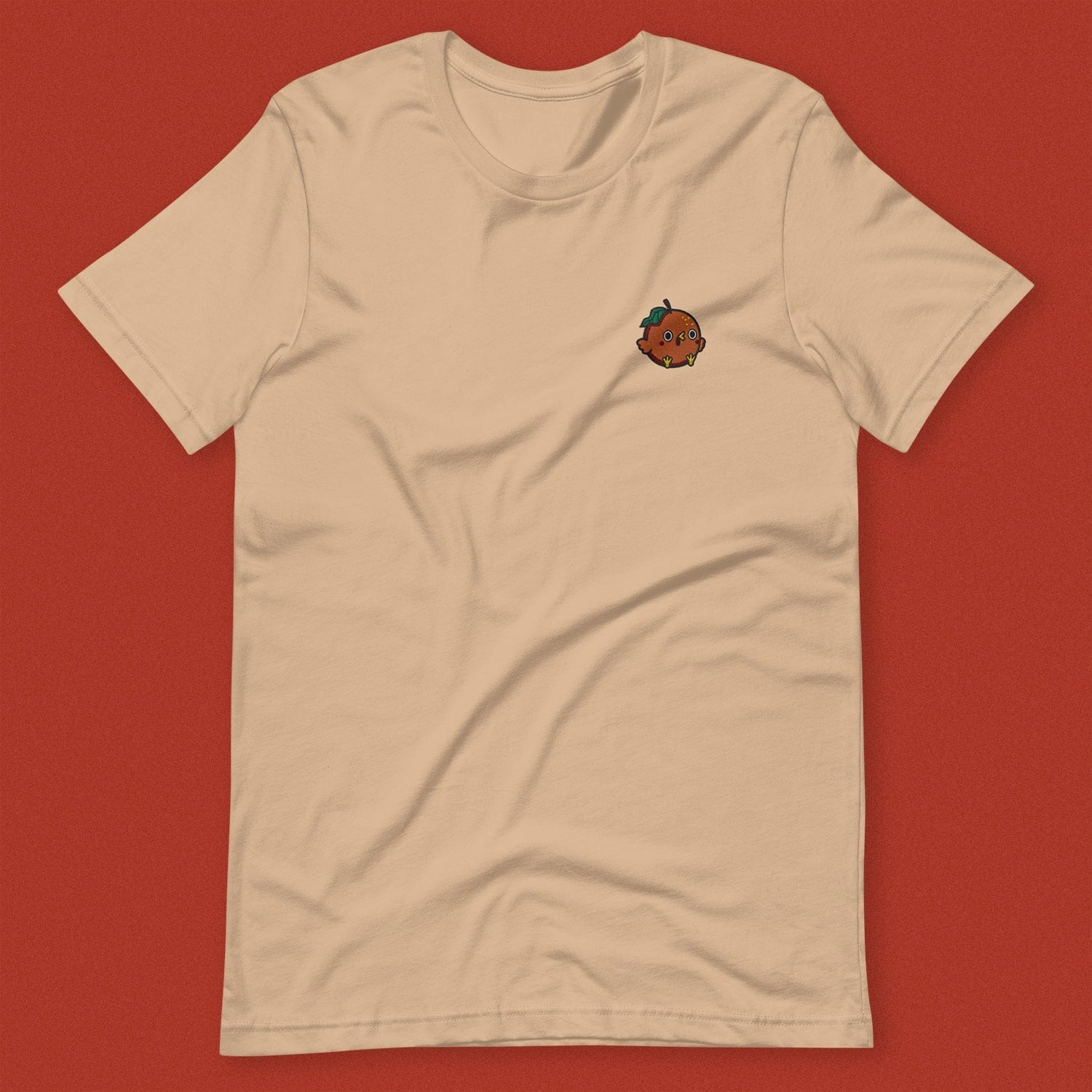 Orange Chicken Embroidered T-Shirt - Ni De Mama Chinese Clothing