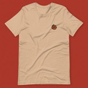 Orange Chicken Embroidered T-Shirt - Ni De Mama Chinese Clothing