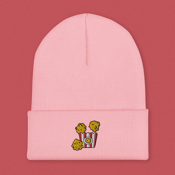 Popcorn Chicken Embroidered Beanie - Ni De Mama Chinese Clothing