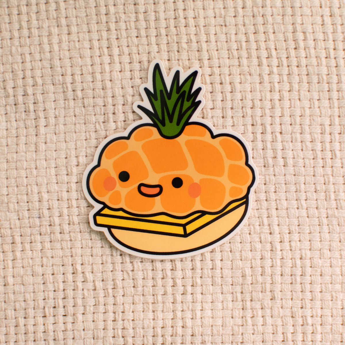 パ*ン様 tropical  Tropical Pineapple Bun Vinyl Sticker | Shop Ni De Mama Now