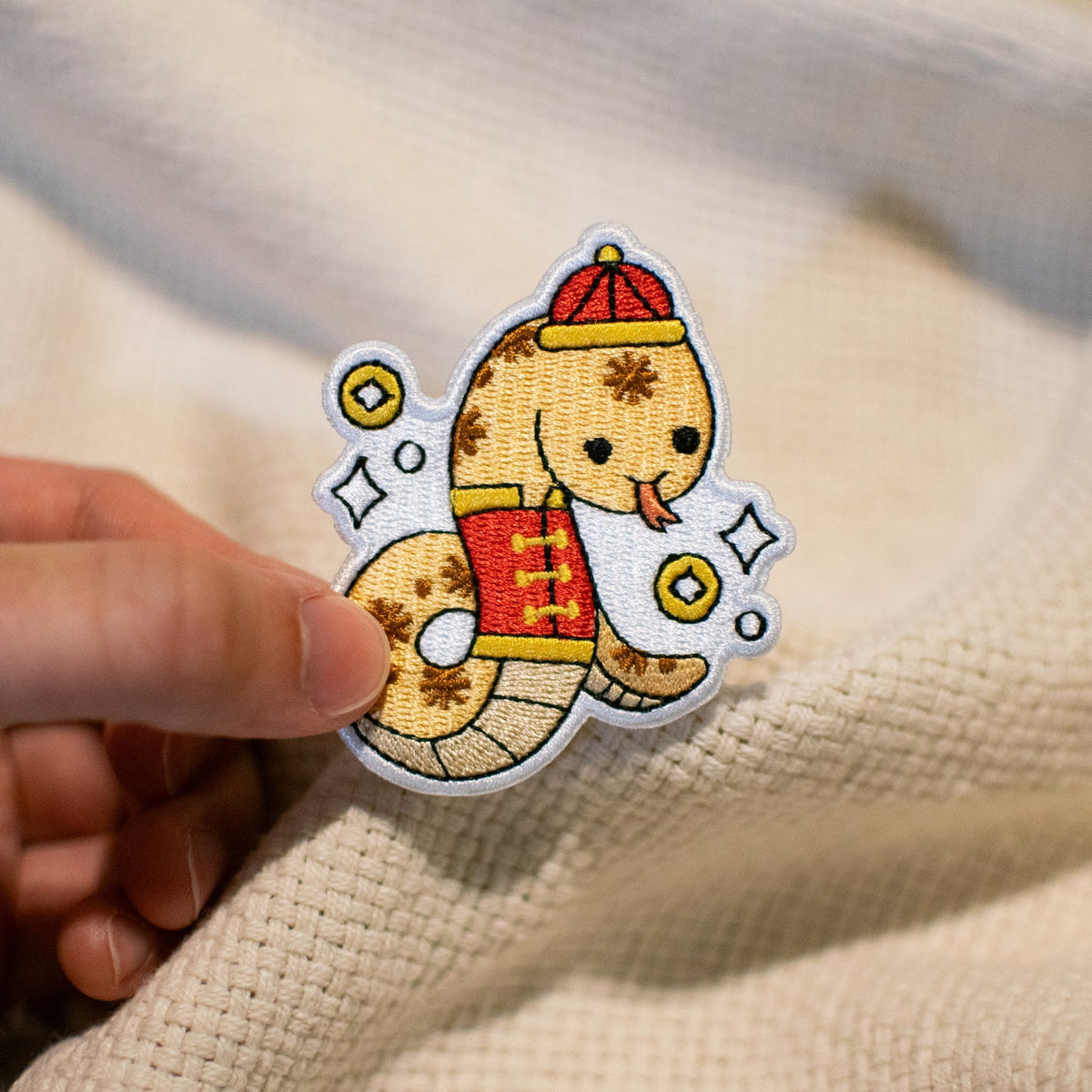 Year of the Snake Embroidered Patch | Shop Ni de Mama Now Year of the Snake Embroidered Patch | Shop Ni de Mama Now