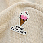 Load image into Gallery viewer, Bing Chilling Vinyl Sticker - Ni De Mama Chinese - Inspired Clothing | ,