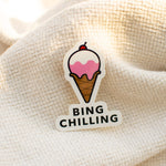 Load image into Gallery viewer, Bing Chilling Vinyl Sticker - Ni De Mama Chinese - Inspired Clothing | ,