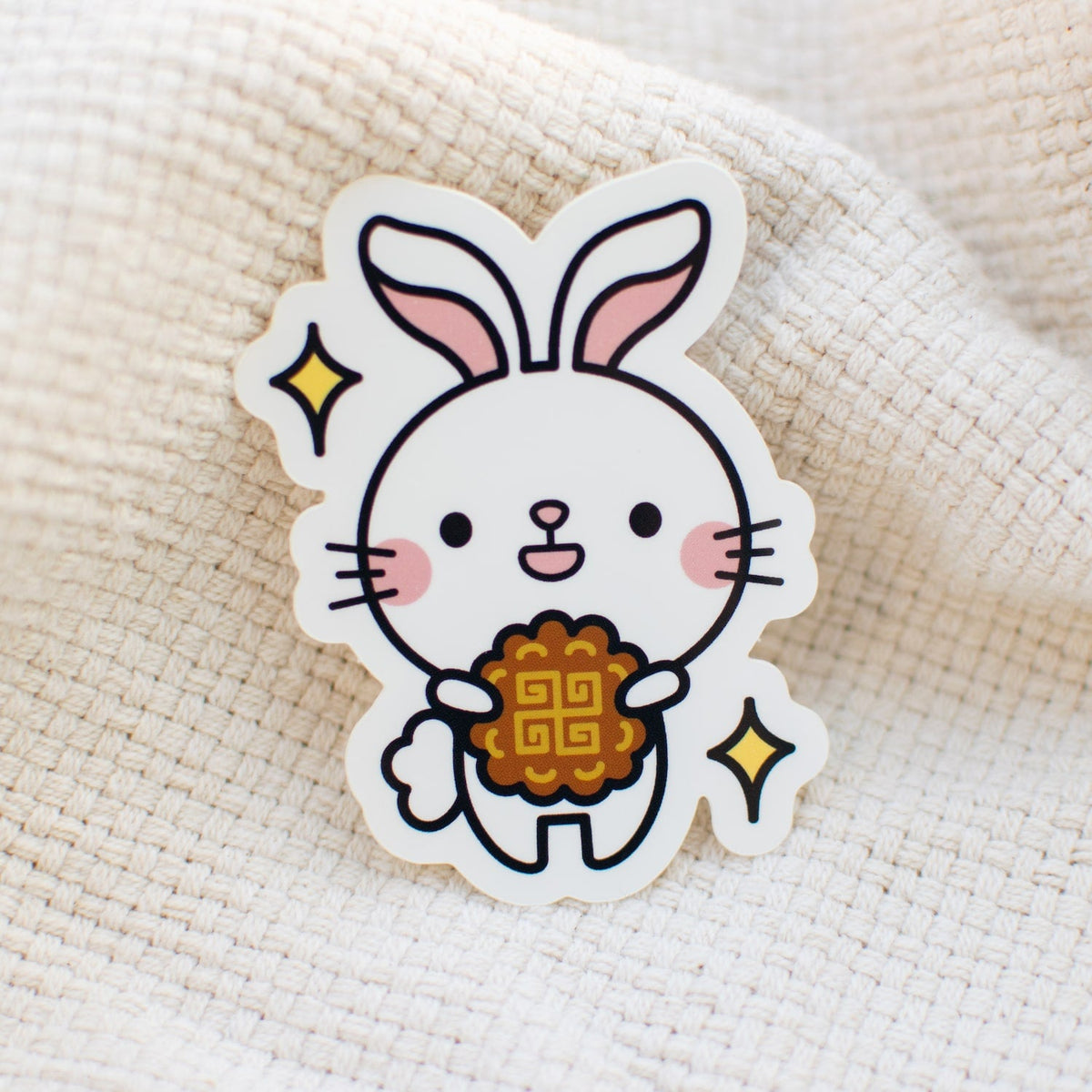 Mooncake Rabbit Vinyl Sticker | The Mid-Autumn Festival