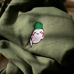 Load image into Gallery viewer, Seductive Daikon Radish Embroidered Hoodie - Ni De Mama Chinese Clothing
