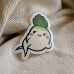 Load image into Gallery viewer, Seductive Daikon Radish Vinyl Sticker - Ni De Mama Chinese - Inspired Clothing | ,