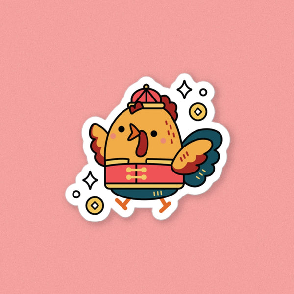 Year of the Rooster Vinyl Sticker - Ni De Mama Chinese Clothing