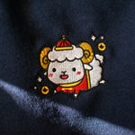 Load image into Gallery viewer, Year of the Sheep Embroidered Sweatshirt - Ni De Mama Chinese Clothing
