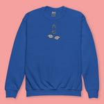 Load image into Gallery viewer, 6 - 7 Embroidered Kids Sweatshirt - Limited Edition - Ni De Mama Chinese - Inspired Clothing | Royal Blue , XS
