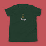 Load image into Gallery viewer, 6 - 7 Embroidered Kids T-Shirt - Limited Edition - Ni De Mama Chinese - Inspired Clothing | Forest Green , S
