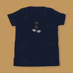 Load image into Gallery viewer, 6 - 7 Embroidered Kids T-Shirt - Limited Edition - Ni De Mama Chinese - Inspired Clothing | Navy Blue , S
