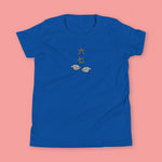 Load image into Gallery viewer, 6 - 7 Embroidered Kids T-Shirt - Limited Edition - Ni De Mama Chinese - Inspired Clothing | Royal Blue , S
