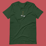 Load image into Gallery viewer, 6 - 7 Embroidered T-Shirt - Limited Edition - Ni De Mama Chinese - Inspired Clothing | Forest Green , S

