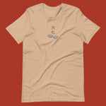 Load image into Gallery viewer, 6 - 7 Embroidered T-Shirt - Limited Edition - Ni De Mama Chinese - Inspired Clothing | Tan , XS
