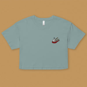 Xiao Long Bao Embroidered Crop T-Shirt