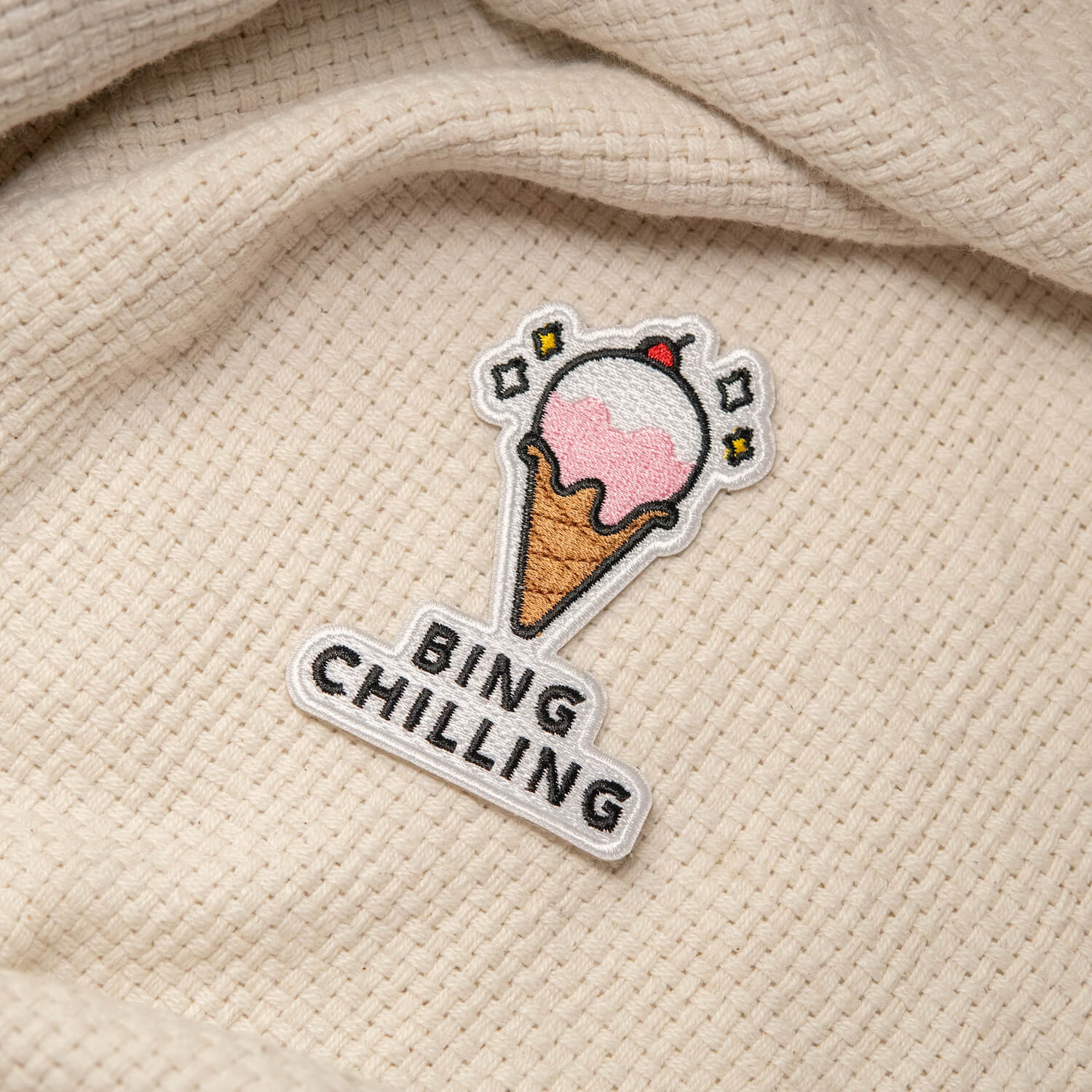 Bing Chilling Embroidered Patch - Ni De Mama Chinese - Inspired Clothing | ,