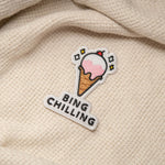Load image into Gallery viewer, Bing Chilling Embroidered Patch - Ni De Mama Chinese - Inspired Clothing | ,
