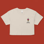 Load image into Gallery viewer, Bing Chilling Embroidered Crop T-Shirt
