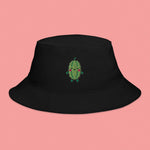 Load image into Gallery viewer, Bitter Melon Embroidered Bucket Hat - Ni De Mama Chinese - Inspired Clothing | Black ,
