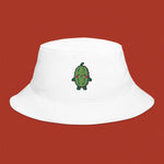 Load image into Gallery viewer, Bitter Melon Embroidered Bucket Hat - Ni De Mama Chinese - Inspired Clothing | White ,
