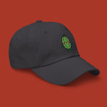 Load image into Gallery viewer, Bitter Melon Embroidered Cap - Ni De Mama Chinese - Inspired Clothing | Charcoal ,
