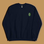 Load image into Gallery viewer, Bitter Melon Embroidered Sweatshirt - Ni De Mama Chinese - Inspired Clothing | Navy Blue , S
