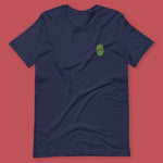 Load image into Gallery viewer, Bitter Melon Embroidered T-Shirt - Ni De Mama Chinese - Inspired Clothing | Navy Blue , S
