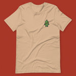 Load image into Gallery viewer, Bitter Melon Embroidered T-Shirt - Ni De Mama Chinese - Inspired Clothing | Tan , S
