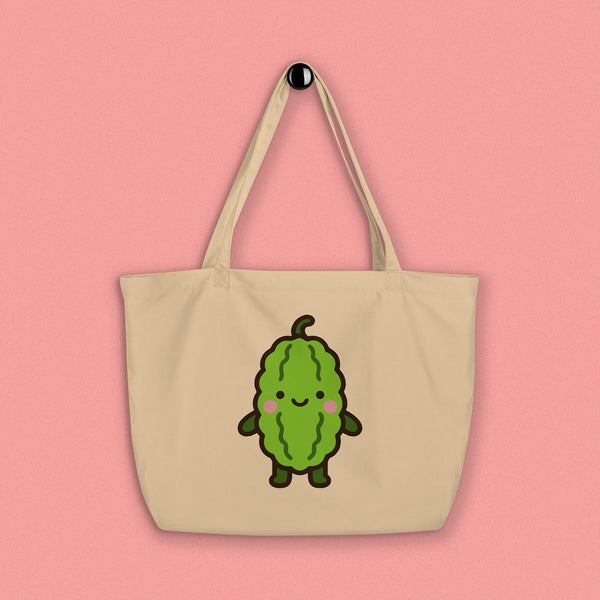 Bitter Melon Large Tote - Ni De Mama Chinese - Inspired Clothing | Canvas ,