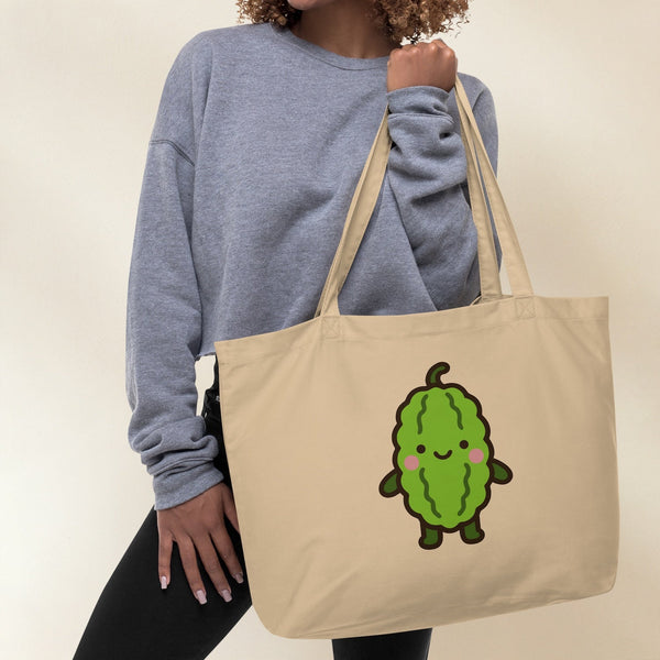 Bitter Melon Large Tote - Ni De Mama Chinese - Inspired Clothing | Canvas ,