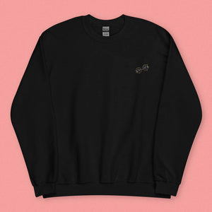 Boba Besteas Embroidered Sweatshirt / Overstock (Final Sale) - Ni De Mama Chinese - Inspired Clothing | Black , S