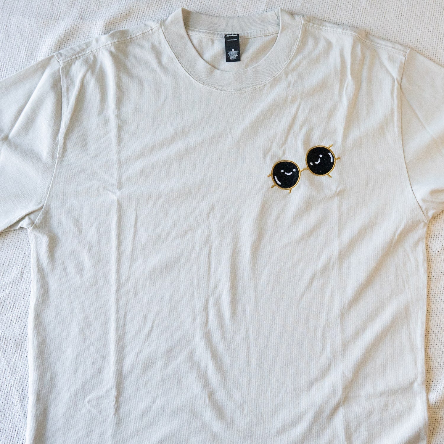 Boba Besteas Premium Embroidered Oversized T-Shirt / Sample (Final Sale) - Ni De Mama Chinese - Inspired Clothing | Stone , M