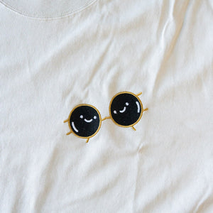 Boba Besteas Premium Embroidered Oversized T-Shirt / Sample (Final Sale) - Ni De Mama Chinese - Inspired Clothing | Stone , M