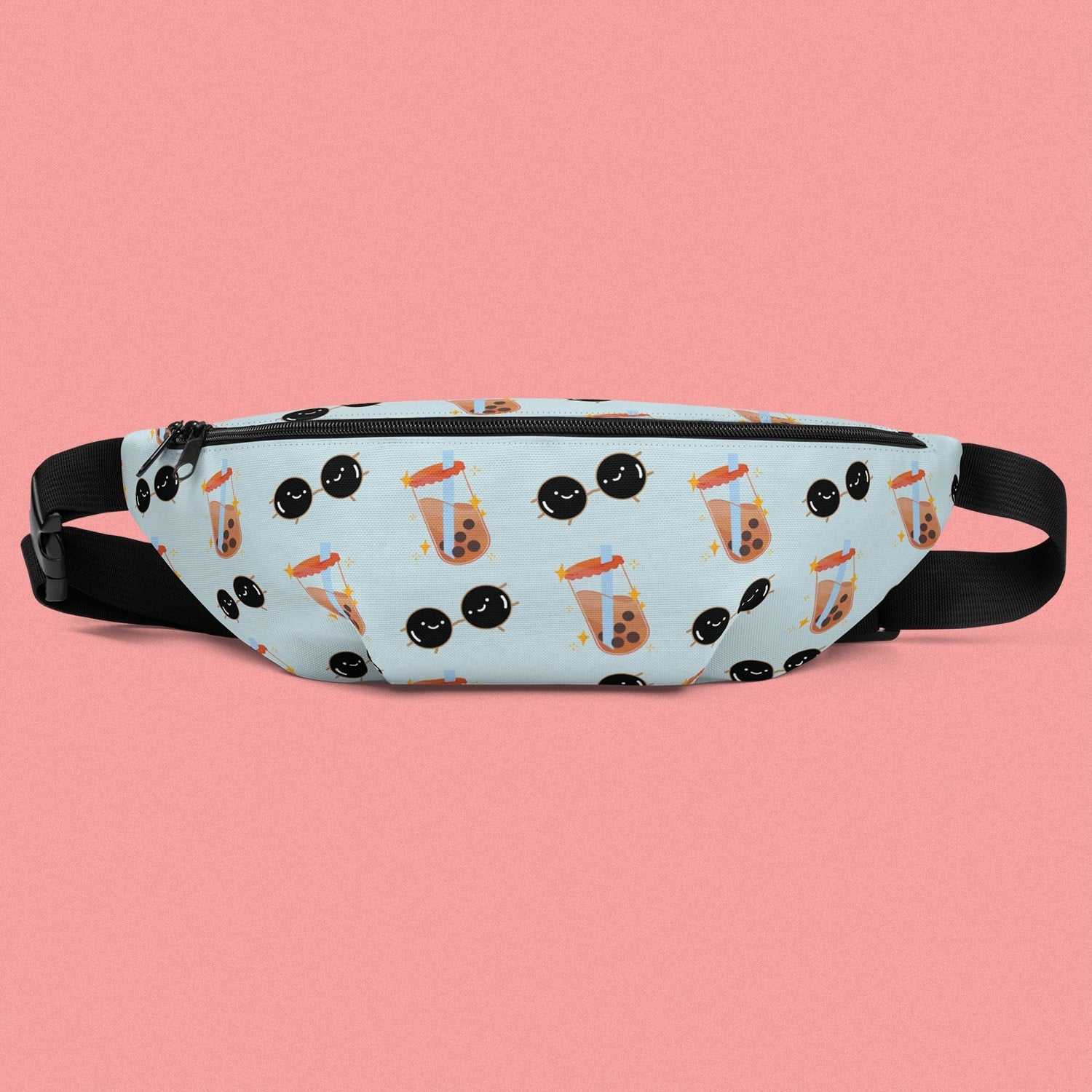 Boba Fanny Pack - Ni De Mama Chinese - Inspired Clothing | Sky Blue , Medium Strap