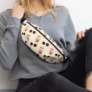 Boba Fanny Pack - Ni De Mama Chinese - Inspired Clothing | Sky Blue , Medium Strap