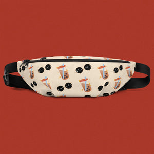 Boba Fanny Pack - Ni De Mama Chinese - Inspired Clothing | Soft Cream , Medium Strap