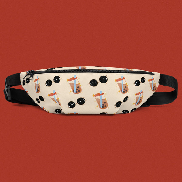 Boba Fanny Pack - Ni De Mama Chinese - Inspired Clothing | Soft Cream , Medium Strap