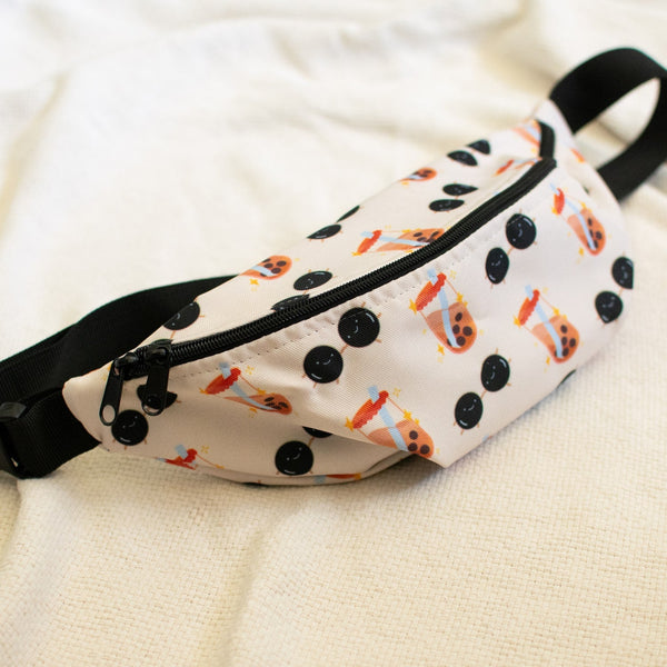 Boba Fanny Pack - Ni De Mama Chinese - Inspired Clothing | Soft Cream , Medium Strap