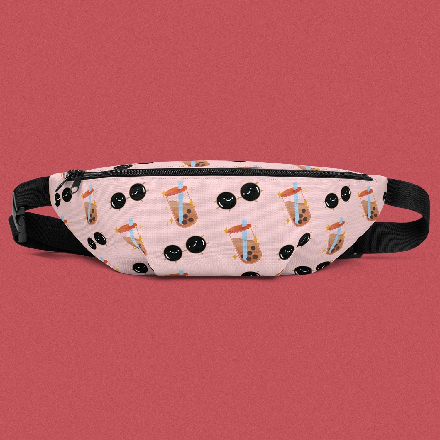 Boba Fanny Pack - Ni De Mama Chinese - Inspired Clothing | Soft Pink , Medium Strap