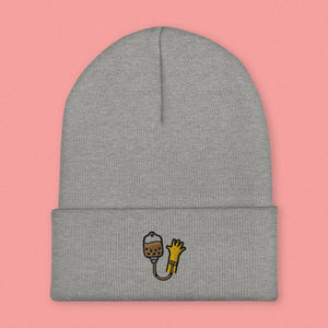 Boba IV Embroidered Beanie - Ni De Mama Chinese Clothing