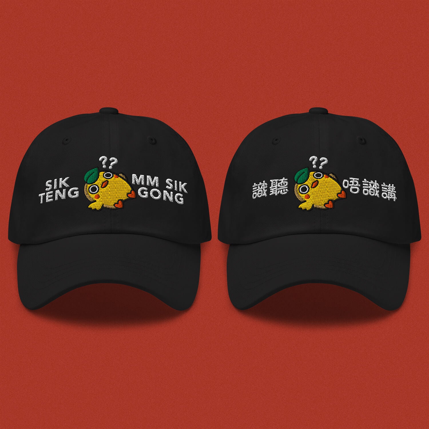 Sik Teng Mm Sik Gong Embroidered Cap