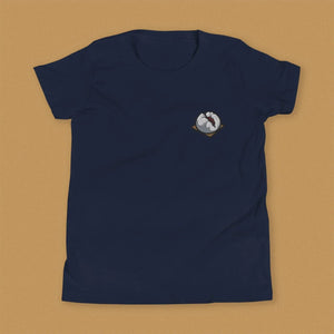 Char Siu Bao Embroidered Kids T-Shirt / Overstock (Final Sale) - Ni De Mama Chinese - Inspired Clothing | Navy Blue , XL