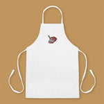 Load image into Gallery viewer, Char Siu Embroidered Apron / Overstock (Final Sale) - Ni De Mama Chinese - Inspired Clothing | White ,
