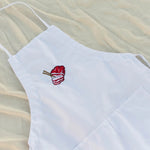 Load image into Gallery viewer, Char Siu Embroidered Apron / Overstock (Final Sale) - Ni De Mama Chinese - Inspired Clothing | White ,
