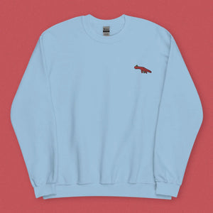 Chicken Feet Embroidered Sweatshirt / Overstock (Final Sale) - Ni De Mama Chinese - Inspired Clothing | Baby Blue , M