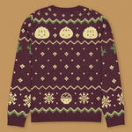 Load image into Gallery viewer, Chinese Christmas Knit Sweater - Ni De Mama Chinese - Inspired Clothing | Maroon , 3XS
