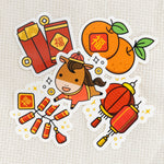 Load image into Gallery viewer, Chinese New Year Vinyl Sticker Set - Ni De Mama Chinese - Inspired Clothing | ,
