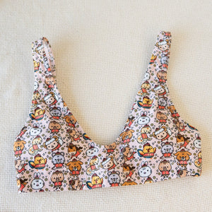 Chinese Zodiac High - Waisted Bikini / Sample (Final Sale) - Ni De Mama Chinese - Inspired Clothing | Soft Pink , S