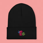 Load image into Gallery viewer, Cilantro Embroidered Beanie - Ni De Mama Chinese - Inspired Clothing | Black ,
